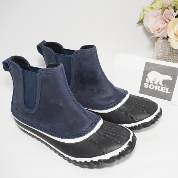 🆕SOREL Out 'N About Waterproof Chelsea Boot Navy - Picture 2 of 8